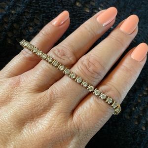 Sterling silver Rhine stone bracelet